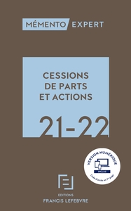MEMENTO CESSIONS DE PARTS ET ACTIONS 2021-2022