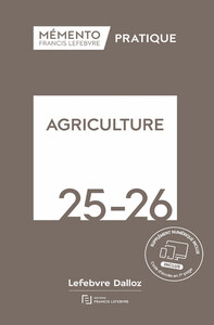 Mémento Agriculture 2025-2026