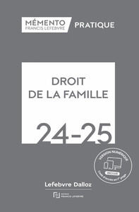 MEMENTO DROIT DE LA FAMILLE 2024-2025