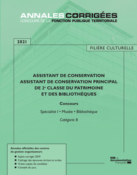 Assistant de conservation Assistant de conservation principal de 2e classe