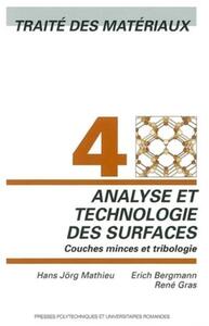 Analyse et technologie des surfaces