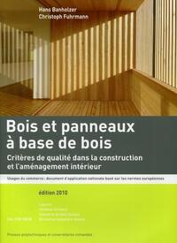 Bois et panneaux à base de bois