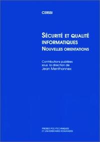 SECURITE ET QUALITE INFORMATIQUES