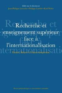 Recherche et enseignement supérieur face à l'internationalisation