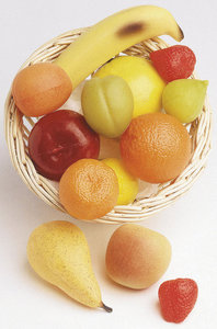 Aliments en plastique - Corbeille de fruits