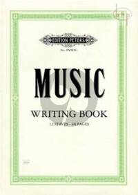 MUSIC WRITING BOOK 12 STAVES
