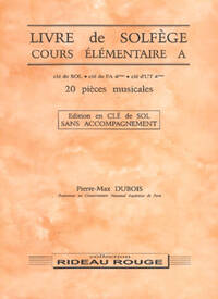 LIVRE DE SOLFEGE : COURS ELEMENTAIRE A LIVRE SUR LA MUSIQUE