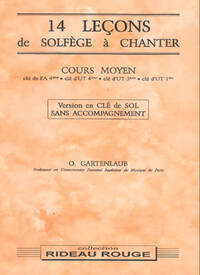 14 LECONS SOLFEGE A CHANTER :  COURS MOYEN