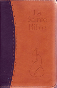 BIBLE NEG COMPACT - SIMILICUIR DUO OCRE/NOIR, TRANCHES OR