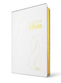BIBLE SEGOND NEG COMPACTE - COUVERTURE SOUPLE TOILEE BLANCHE, TRANCHES OR