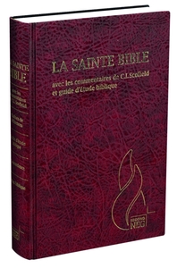 BIBLE D'ETUDE SEGOND NEG SCOFIELD, GRENAT - COUVERTURE RIGIDE, SKYVERTEX