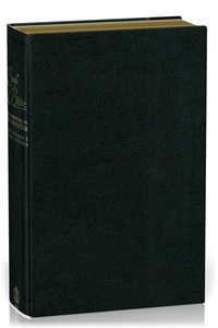 BIBLE NEG MACARTHUR : SOUPLE CUIR NOIR, TRANCHES OR, ONGLETS DECOUPES, AVEC BOITIER