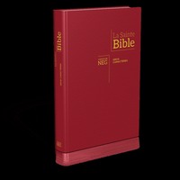 BIBLE NEG GROS CARACTERES : COUVERTURE RIGIDE BORDEAUX