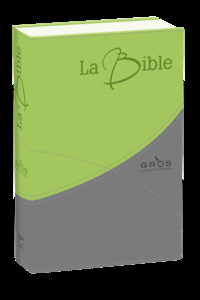 BIBLE SEGOND 21 GROS CARACTERES: SOUPLE DUO VERT/GRIS