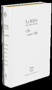 BIBLE SEGOND 21 VIE NOUVELLE  : SOUPLE BLANC, TRANCHES OR, AVEC BOITIER
