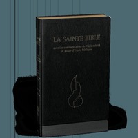 BIBLE NEG SCOFIELD : FIBROCUIR NOIR, TRANCHES OR, ONGLETS DECOUPES