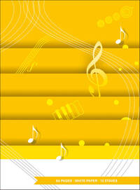 CAHIER DE MUSIQUE : QUADERNO DI MUSICA - 12 PORTEES  - 64 PAGES - PAPIER BLANC  - RECUEIL