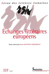 REVUE DES SCIENCES HUMAINES, N 337/JANVIER-MARS 2020 - HISTOIRE DE LA LITTERATURE EUROPEENNE