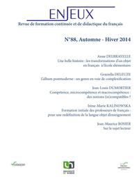 ENJEUX NUMERO 88 - AUTOMNE-HIVER 2014