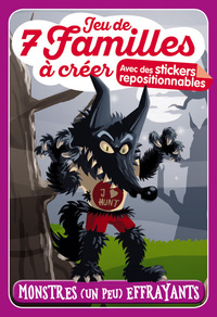 Jeu de 7 familles à créer - Monstres (un peu) effrayants - avec stickers
