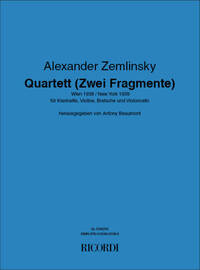 QUARTETT (2 FRAGMENTE) 1938-1939 -ENSEMBLE DE PARTITIONS