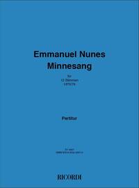 MINNESANG (PARTITUR)