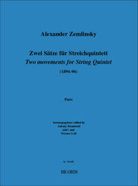 2 SATZE FUR STREICHQUINTETT -ENSEMBLE DE PARTITIONS