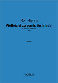 ZU EUCH VIELLEICHT, IHR INSELN...