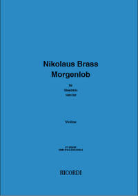 MORGENLOB MUSIQUE D'ENSEMBLE-ENSEMBLE DE PARTITIONS