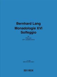MONADOLOGIE XVI SOLFEGGIO FLUTE TRAVERSIERE