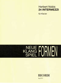24 INTERMEZZI FUR KLAVIER PIANO
