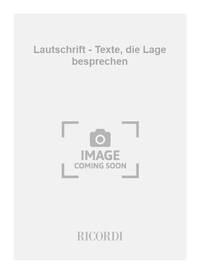 LAUTSCHRIFT - TEXTE, DIE LAGE BESPRECHEN PERCUSSIONS