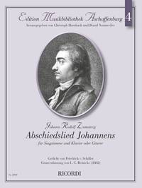 ABSCHIEDSLIED JOHANNENS AUS SCHILLERS JUNGFRAU V