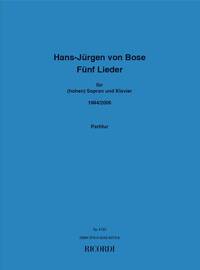 5 LIEDER CHANT