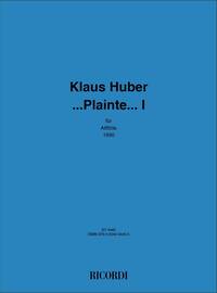 ...PLAINTE .... I