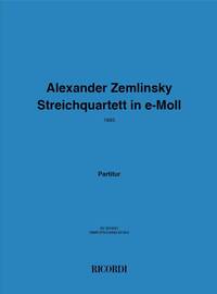 STREICHQUARTETT E-MOLL MUSIQUE D'ENSEMBLE