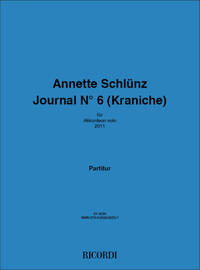 SCHLUNZ, ANNETTE JOURNAL NO 6 (KRANICH) AK
