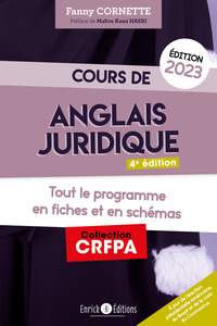 COURS D'ANGLAIS JURIDIQUE 2023 - TOUT LE PROGRAMME EN FICHES ET EN SCHEMAS