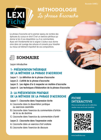 METHODOLOGIE DE LA PHRASE D'ACCROCHE