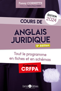 COURS DANGLAIS JURIDIQUE 2024 - GRAMMAIRE ET INTRODUCTION AU DROIT DU COMMON LAW