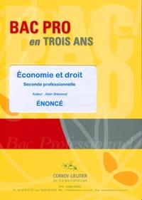 Économie et droit - Pochette énoncé