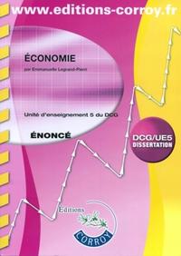 ECONOMIE ENONCE. UNITE D'ENSEIGNEMENT 5 DU DCG (POCHETTE)