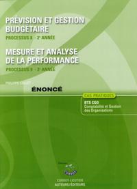 PREVISION ET GESTION BUDGETAIRE - MESURE ET ANALYSE DE LA PERFORMANCE ENONCE - P