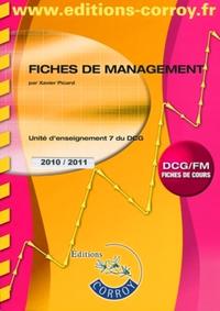 FICHES DE MANAGEMENT-UNITE D'ENSEIGNEMENT 7 DU DCG.DCG/FM FICHES DE COURS.2010/2