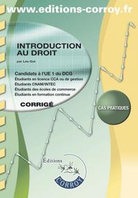 INTRODUCTION AU DROIT - CORRIGE