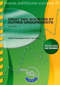 DROIT DES SOCIETES ET AUTRES GROUPEMENTS.UNITE D'ENSEIGNEMENT 2 DU DCG.DCG/UE2.C