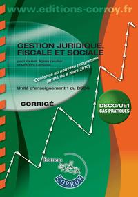 GESTION JURIDIQUE FISCALE SOCIALE - CORRIGE