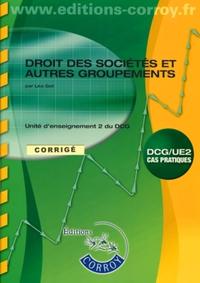 DROIT DES SOCIETES ET AUTRES GROUPEMENTS.UNITE D'ENSEIGNEMENT 2 DU DCG.DCG/UE2.C