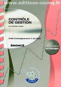 CONTROLE DE GESTION ENONCE. UNITE D'ENSEIGNEMENT 11 DU DCG (POCHETTE)