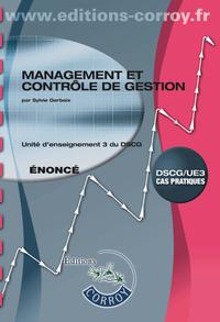 MANAGEMENT ET CONTROLE DE GESTION ENONCE